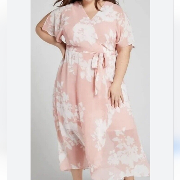 Lane Bryant Pink Asymmetrical Dress - Picture 10 of 11